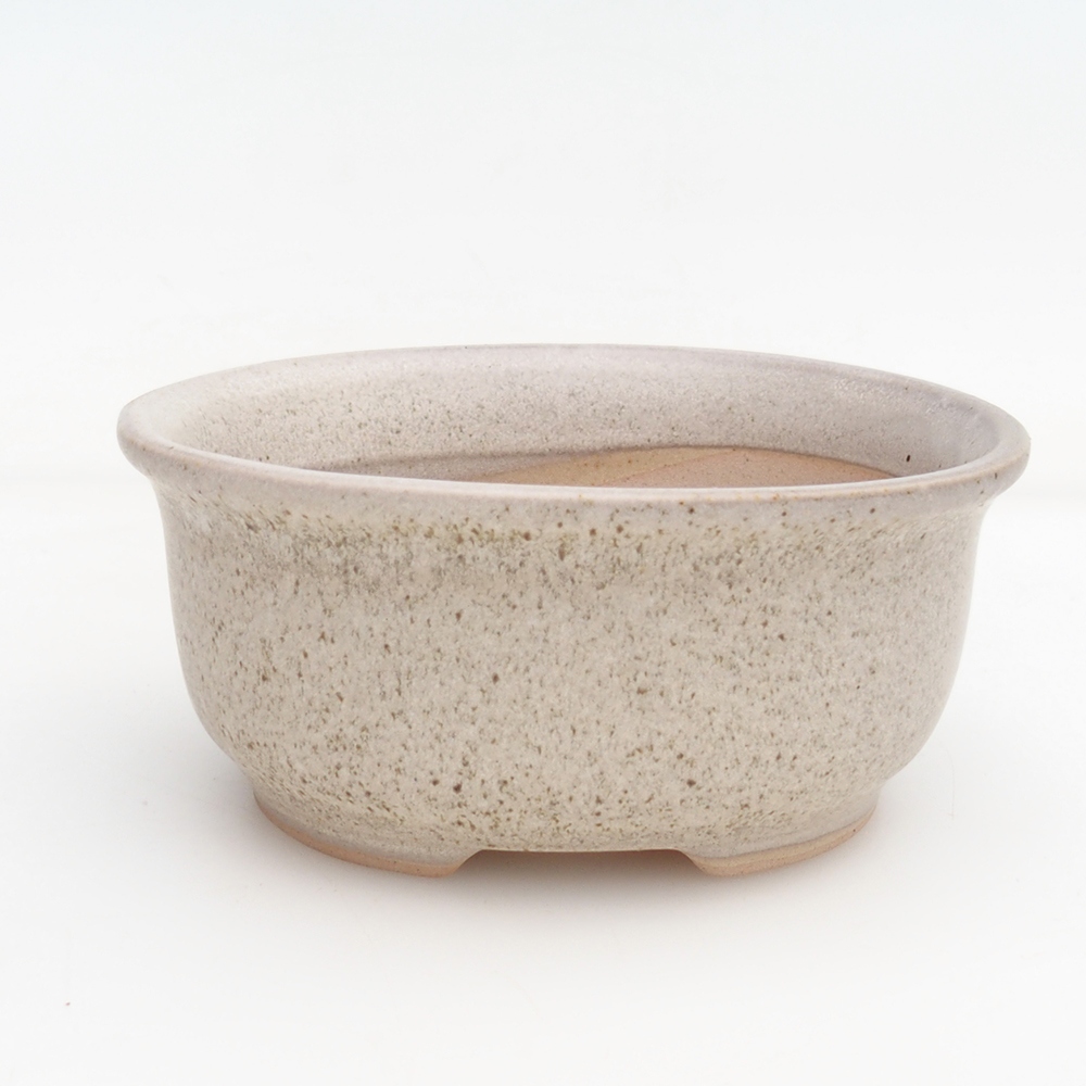 Miska bonsai + spodek H30 - 12 x 10,5 x 5,5 cm - beżowy