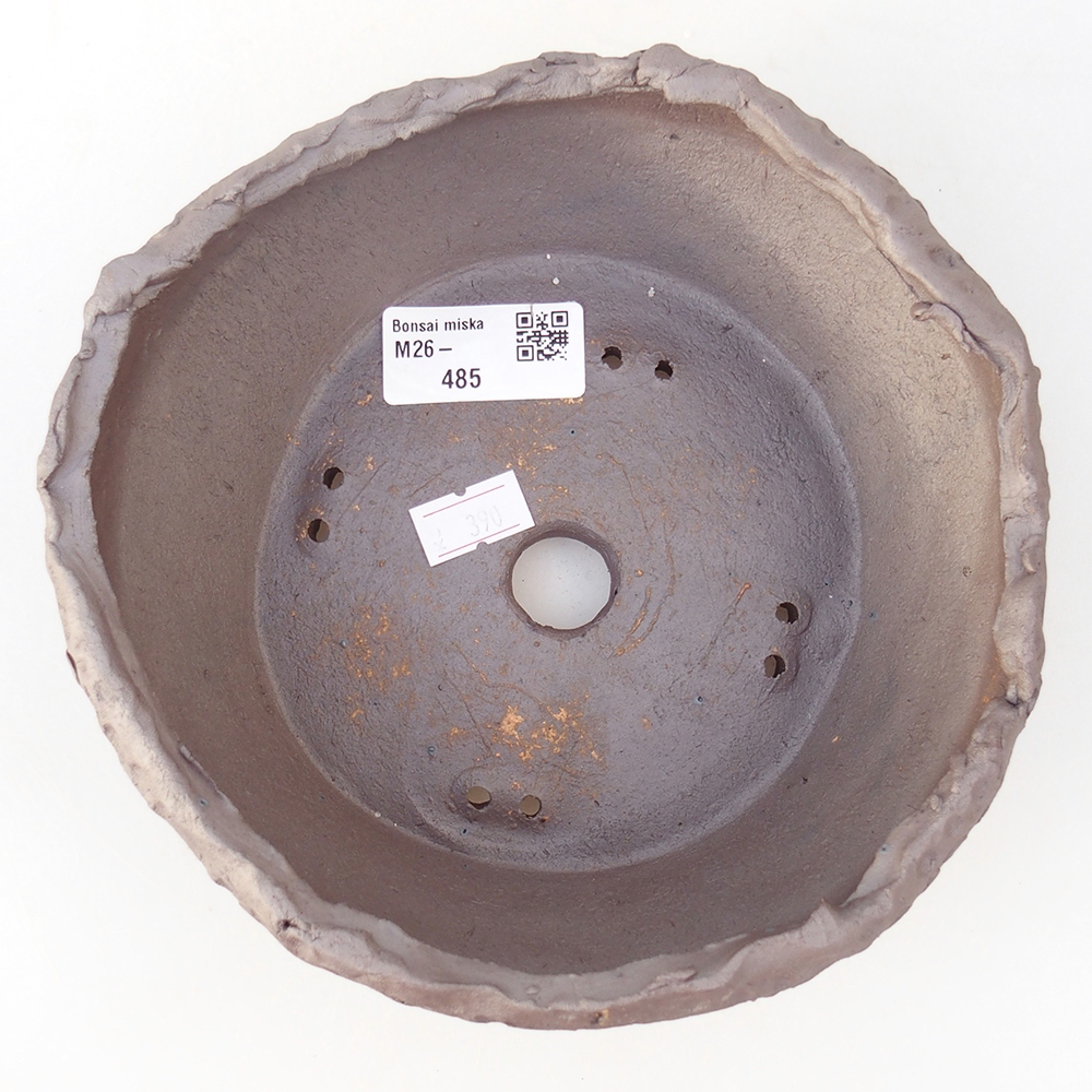 Ceramiczna miska na bonsai 17 x 17 x 6,5 cm, kolor metaliczny