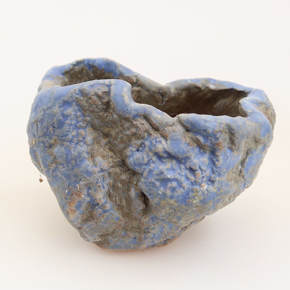 Ceramiczna skorupka  5,5 x 3,5 x 5 cm, kolor niebieski