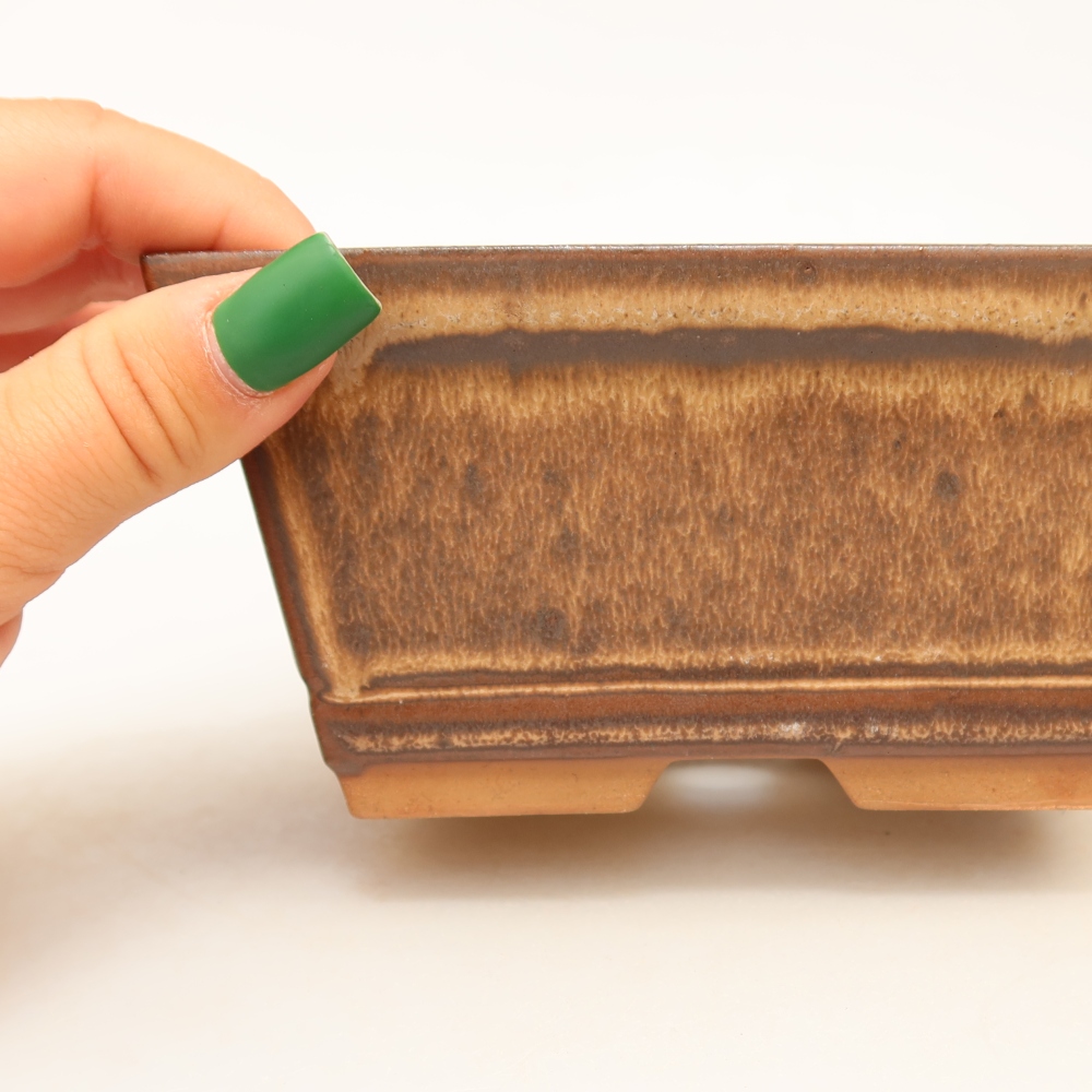 Ceramiczna miska  14,5 x 12,5 x 7 cm, kolor brązowy