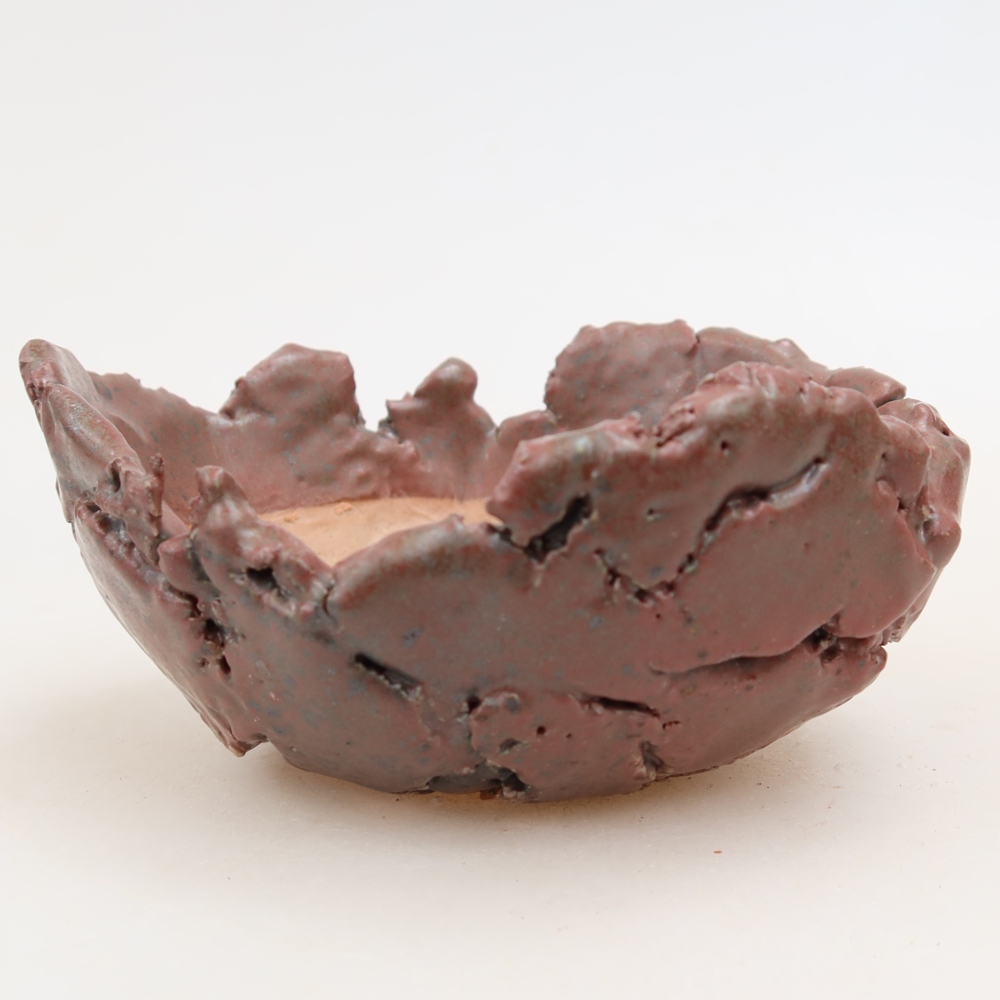 Ceramiczna skorupka  11 x 10 x 5,5 cm, kolor różowy