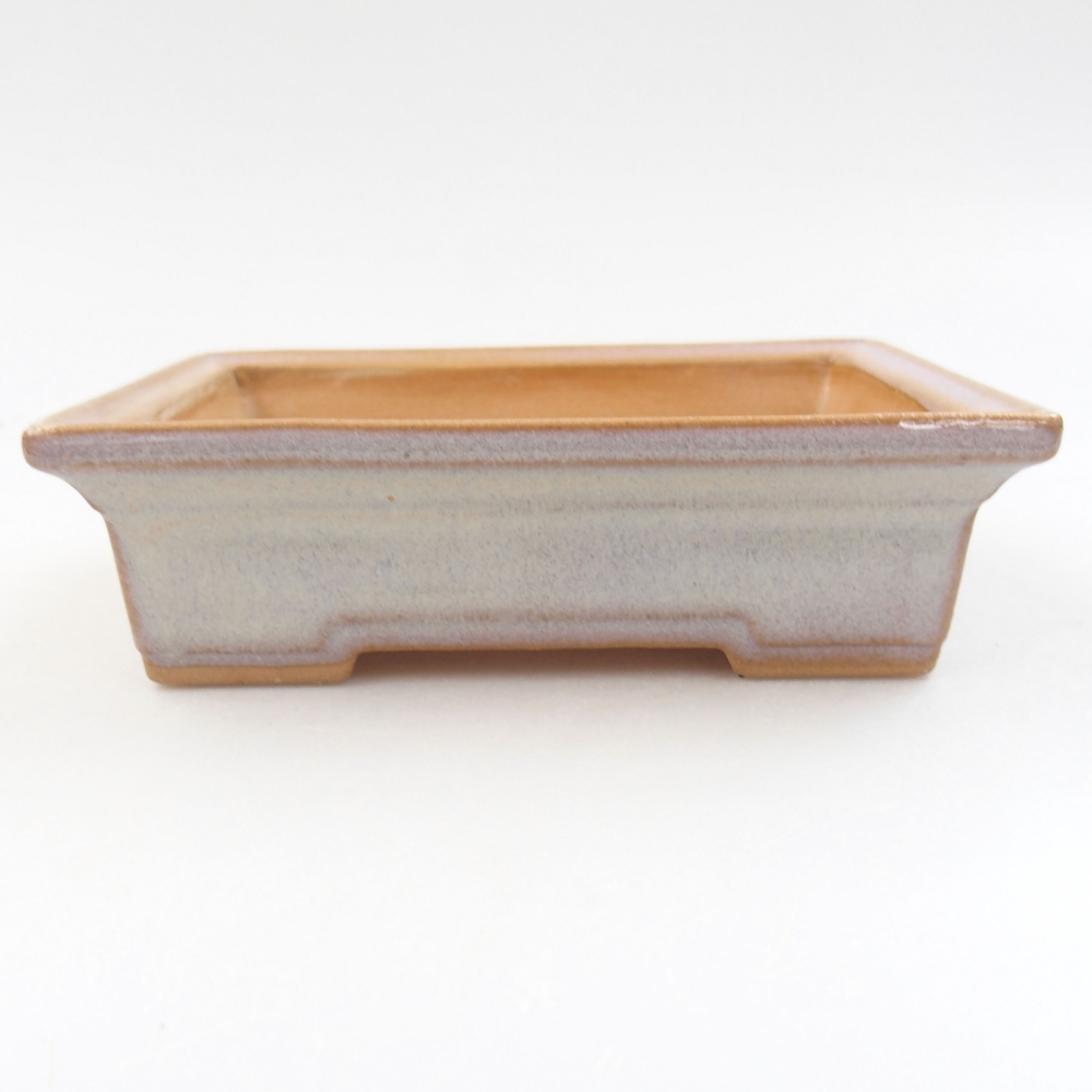 Ceramiczna miska bonsai 13 x 10 x 4 cm, kolor beżowy