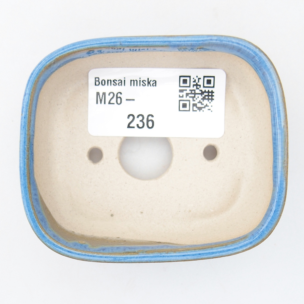 Mini miska do bonsai 7 x 6 x 2,5 cm, kolor niebieski