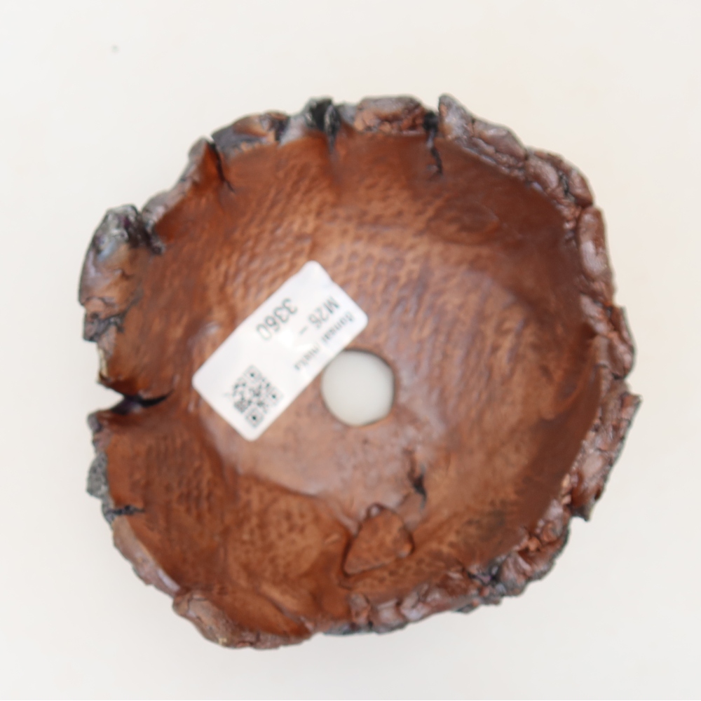 Ceramiczna skorupa 11 x 11 x 7 cm, kolor brązowy