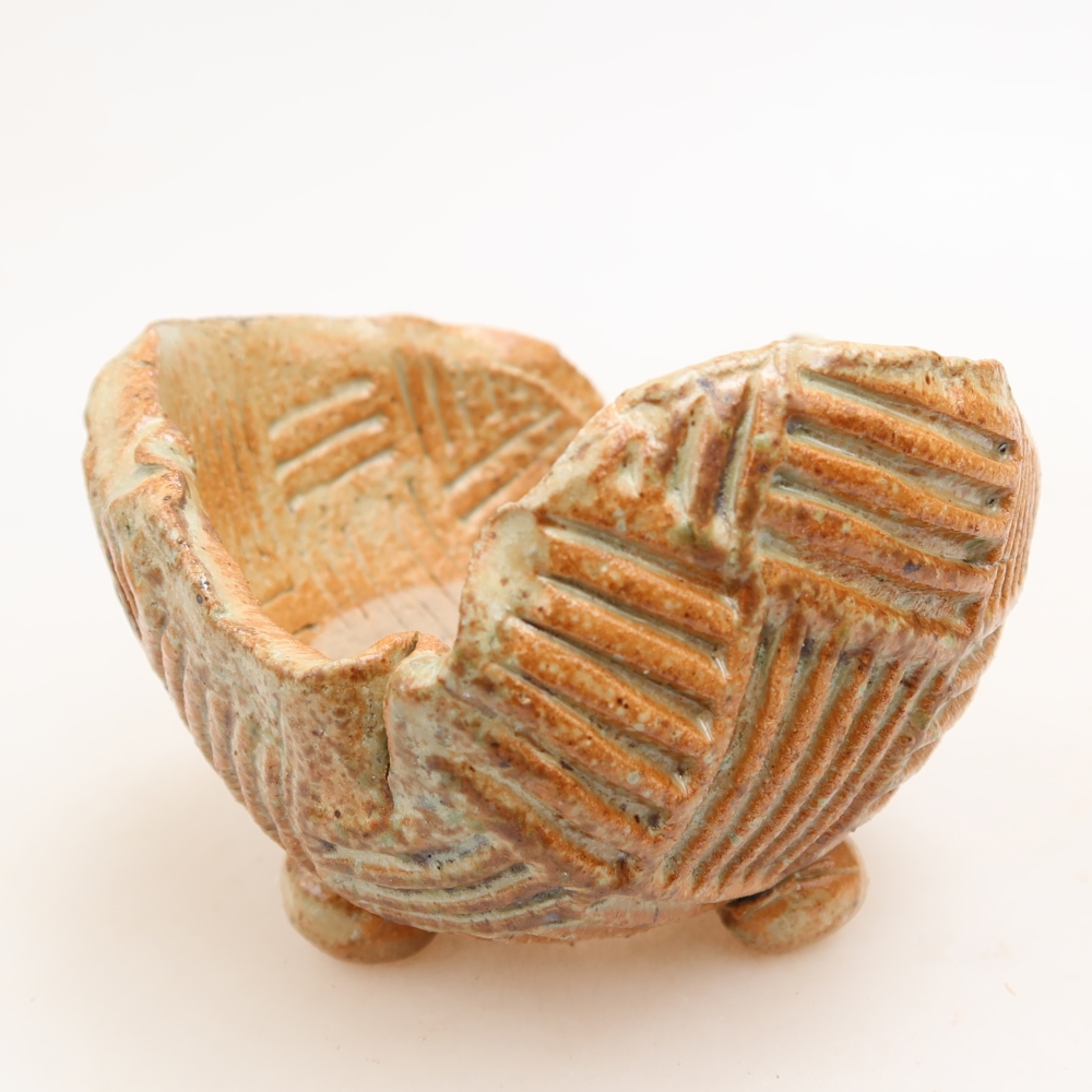 Muszla ceramiczna 9 x 8,5 x 6,5 cm, kolor beżowy