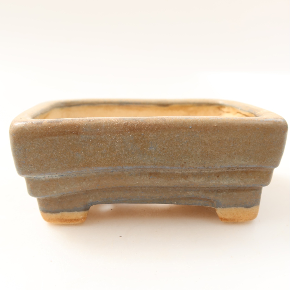 Ceramiczna miska na bonsai 9,5 x 7,5 x 3,5 cm, kolor niebieski