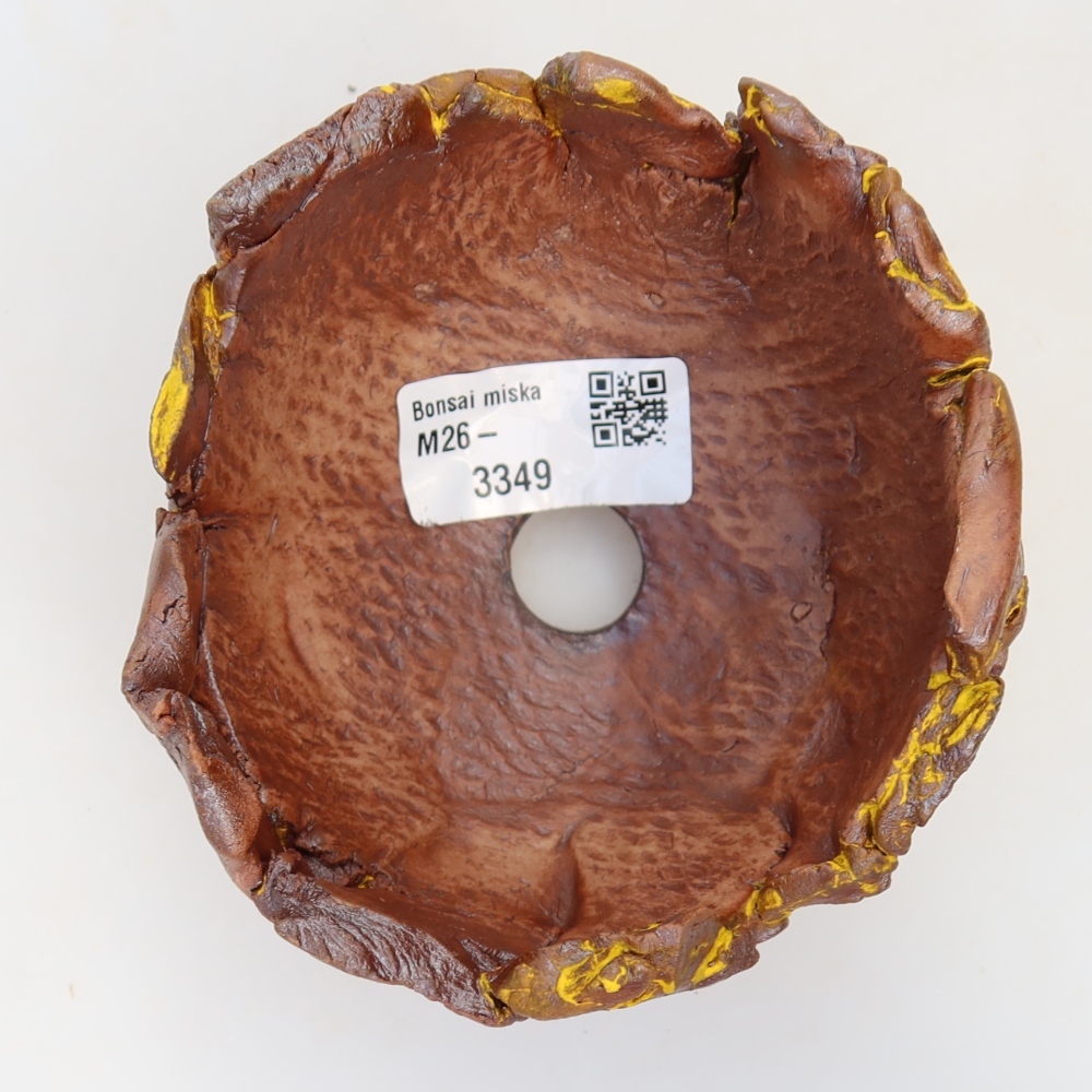 Ceramiczna skorupka  11 x 10 x 7 cm, kolor żółty