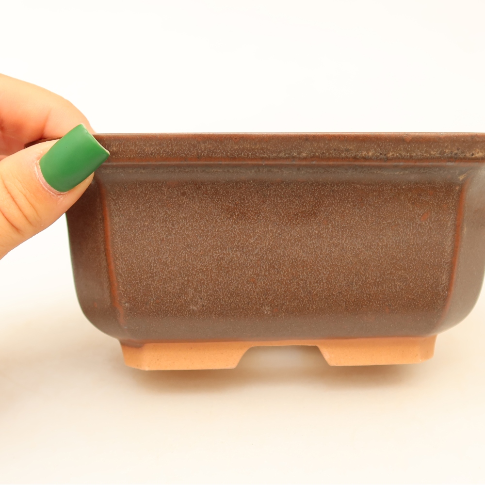Ceramiczna miska  15 x 12 x 7 cm, kolor brązowy