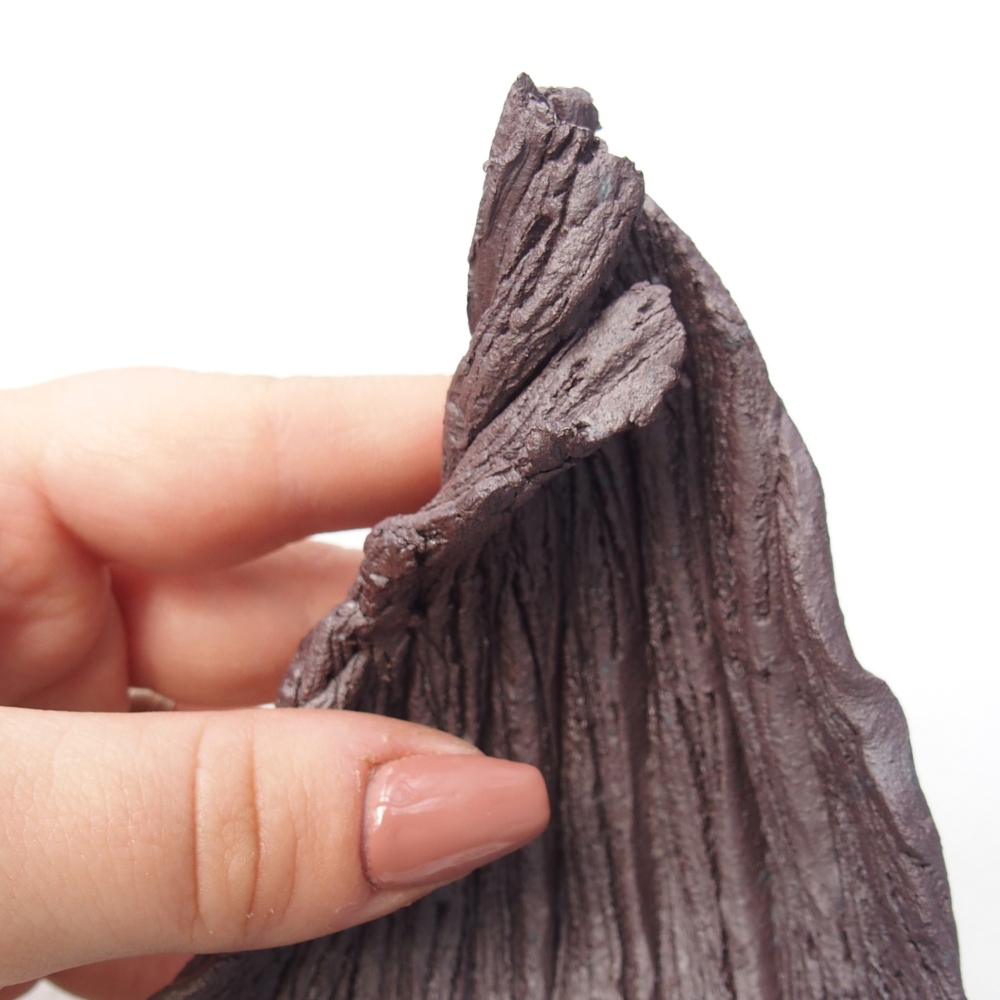 Muszla ceramiczna 8,5 x 7,5 x 11,5 cm, kolor metaliczny