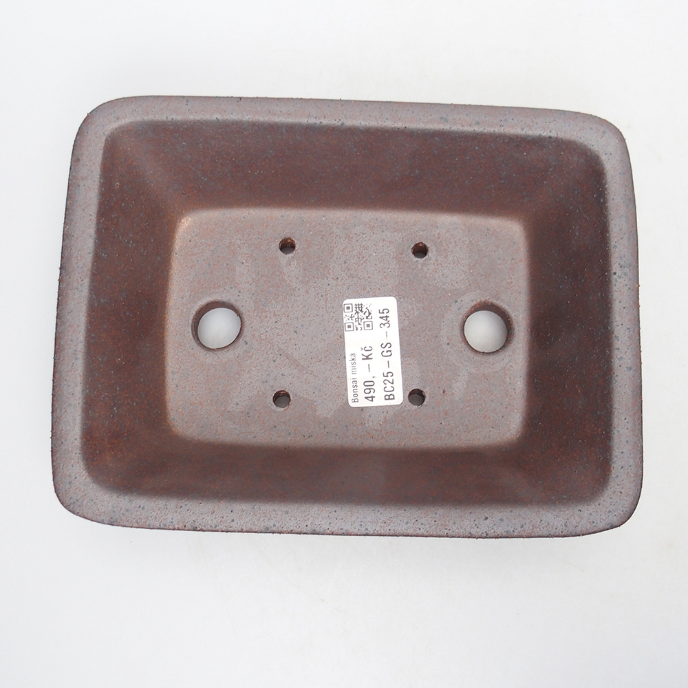 Miska 19 x 15 x 6 cm brązowa