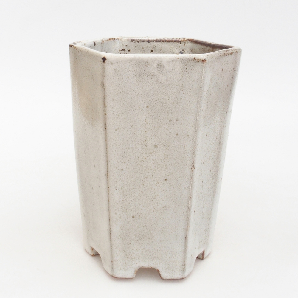 Ceramiczna miska bonsai 12,5 x 11,5 x 16,5 cm, kolor biały