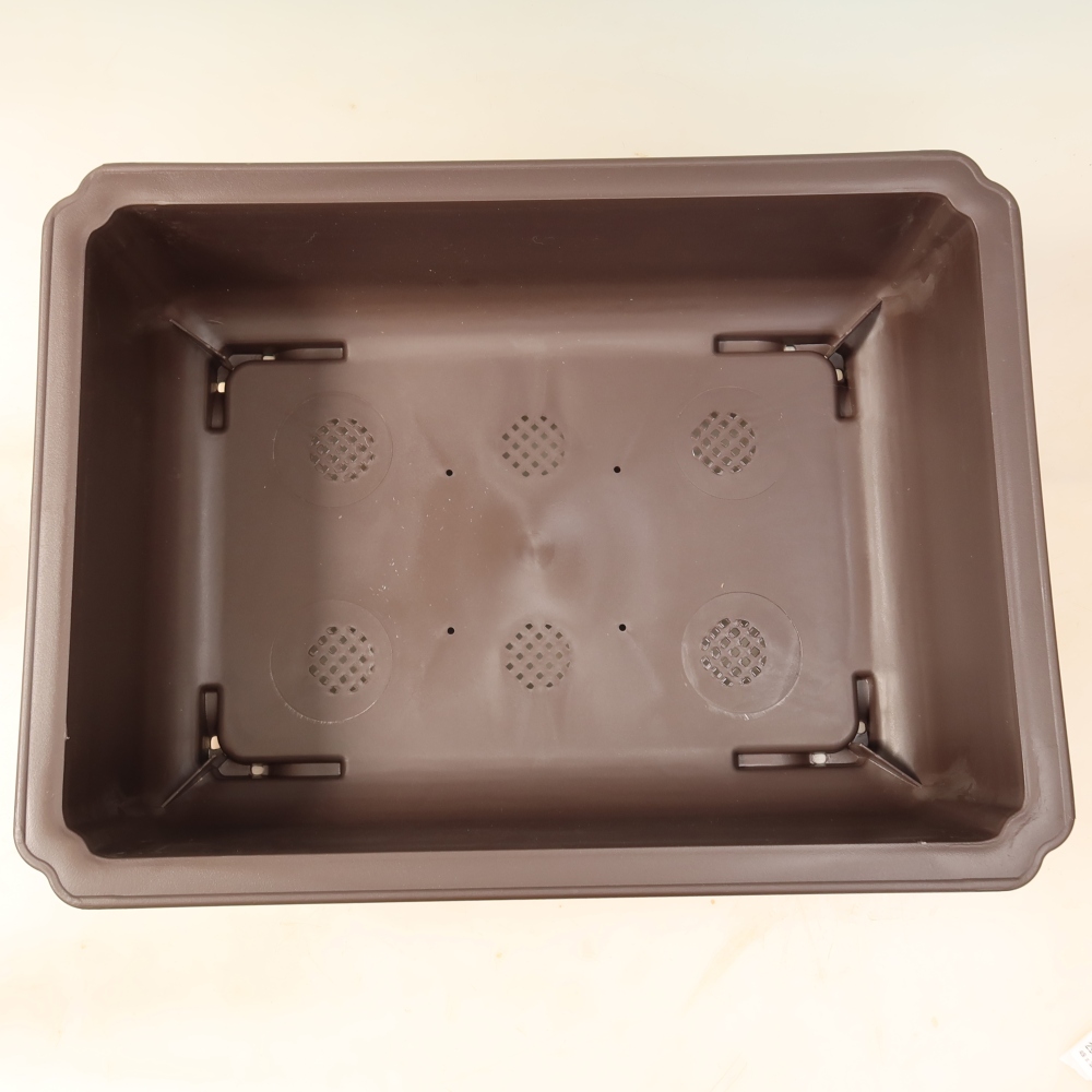 Plastikowa miska do bonsai MP-35, brązowa – 49 x 36 x 14,5 cm 