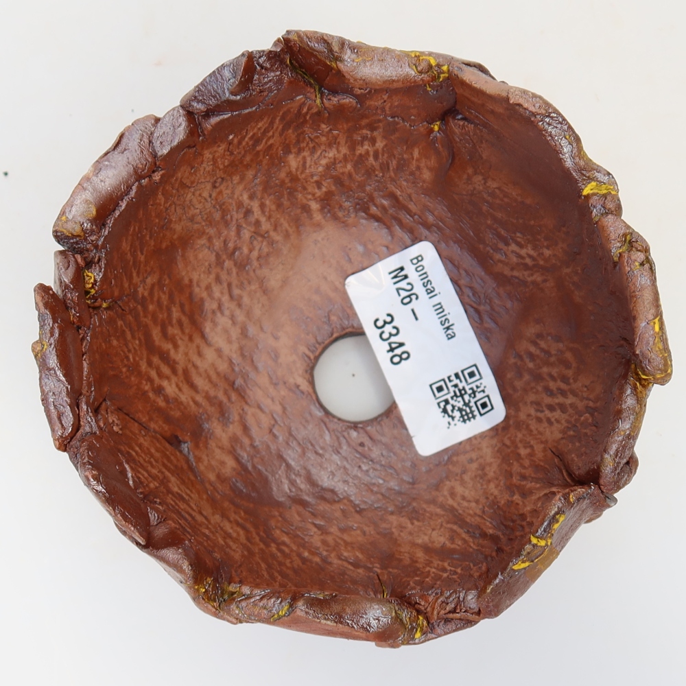Ceramiczna skorupka  10 x 10 x 7 cm, kolor żółty