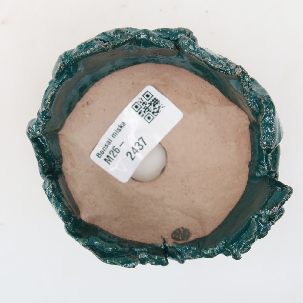 Ceramiczna skorupka  9 x 8 x 5 cm, kolor zielony
