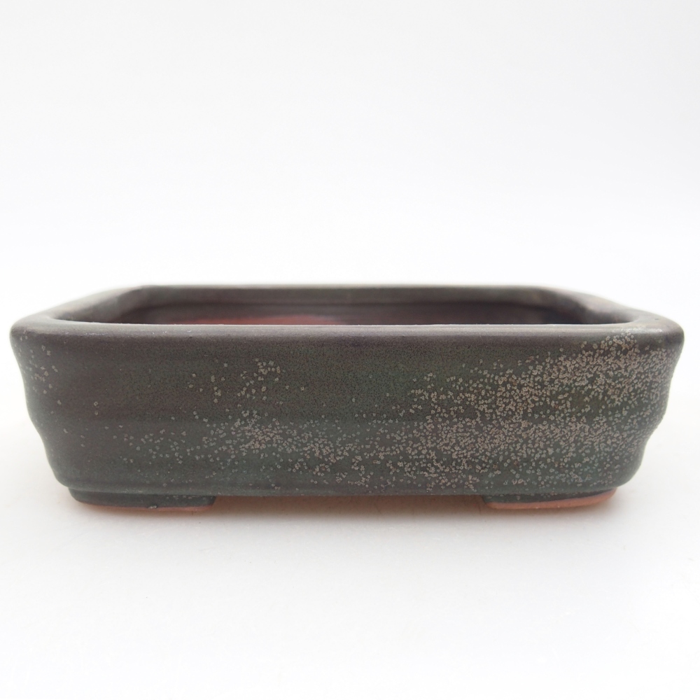 Ceramiczna miska na bonsai 11 x 8 x 3 cm, szara