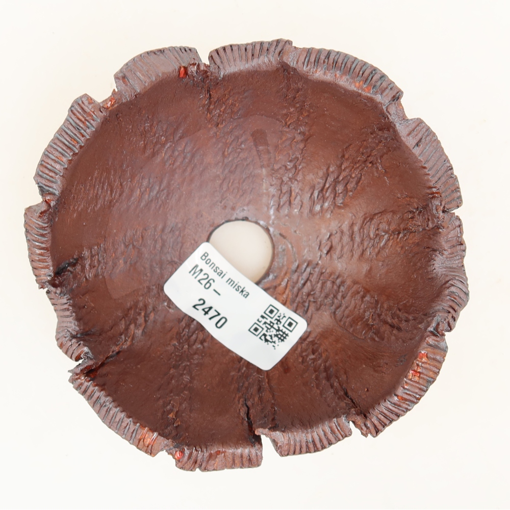 Ceramiczna skorupa  10,5 x 10,5 x 6,5 cm, kolor metaliczny