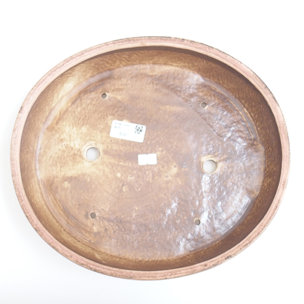 Ceramiczna miska do bonsai 31 x 26,5 x 6 cm, różowa