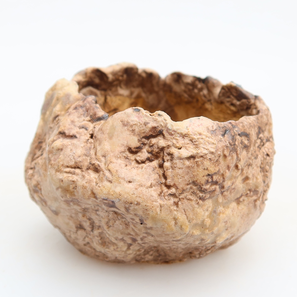 Ceramiczna skorupka  6 x 5,5 x 6 cm, kolor brązowy