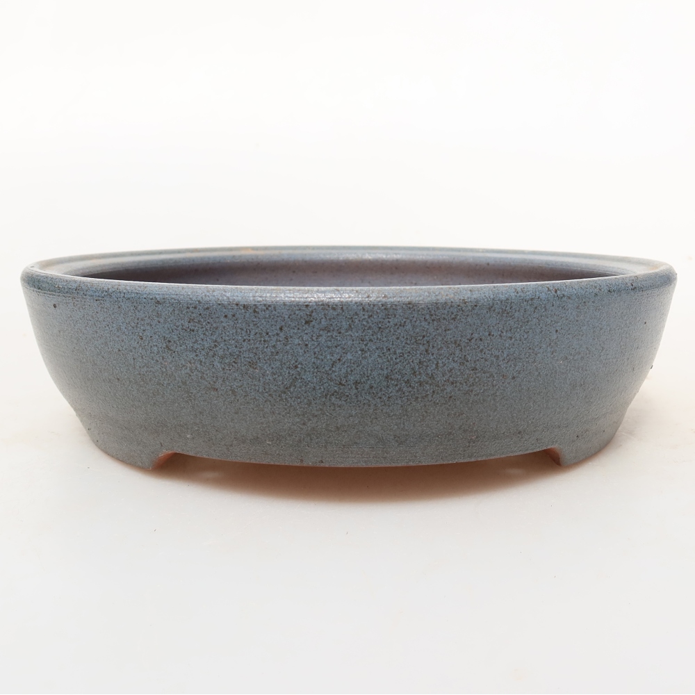 Ceramiczna skorupa  19,5 x 19,5 x 5 cm, kolor niebieski