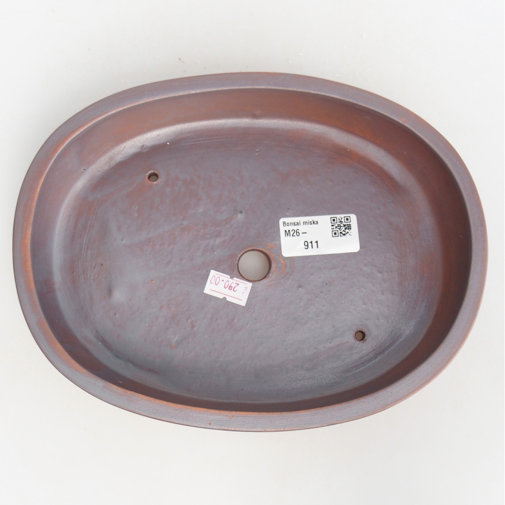 Ceramiczna miska do bonsai 22 x 17 x 4 cm, kolor metaliczny