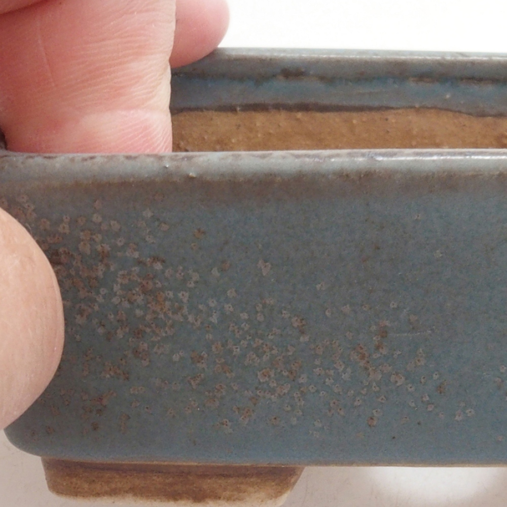Ceramiczna miska do bonsai 9,5 x 8 x 3,5 cm, kolor niebieski