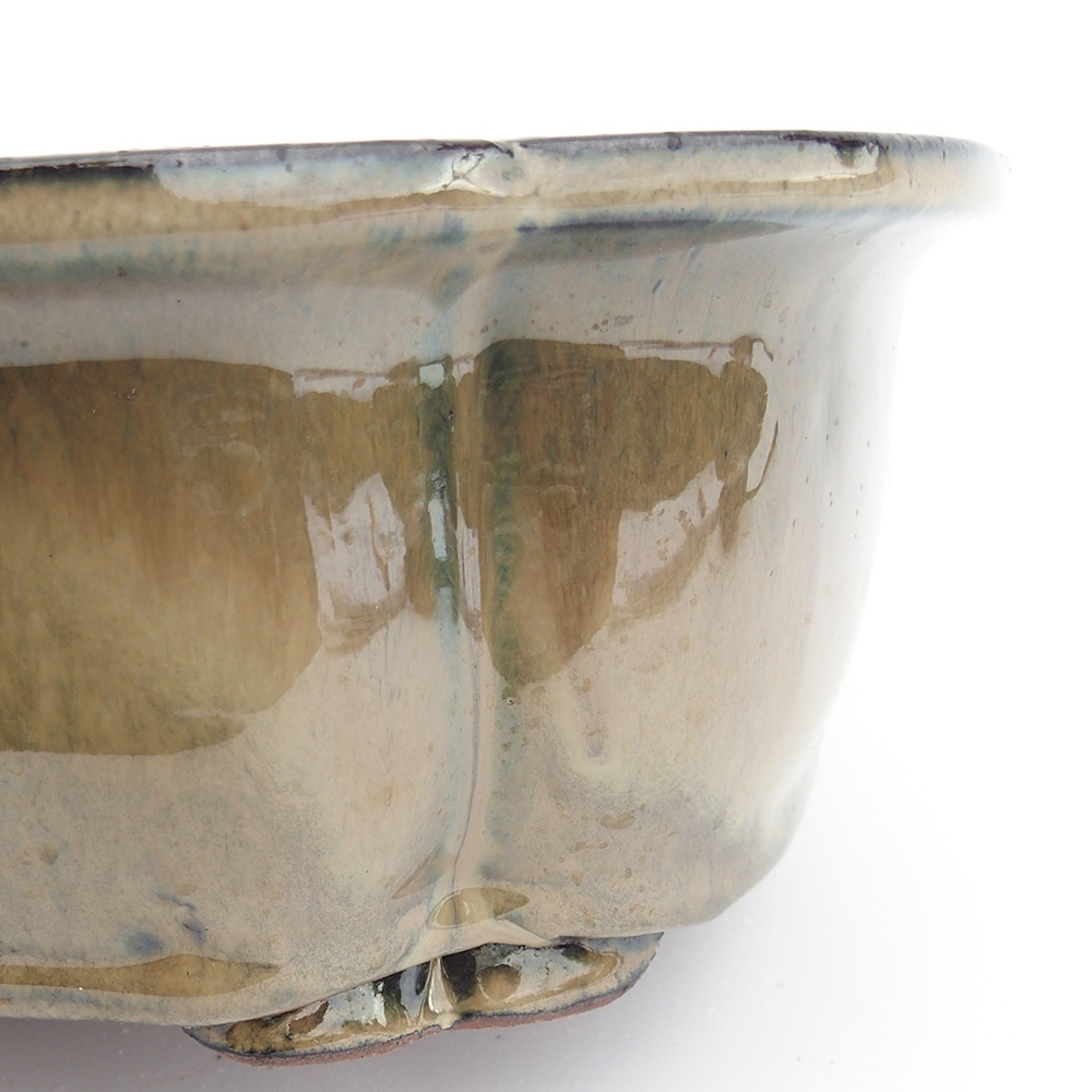 Miska 32 x 26 x 10,5 cm szaro-beżowa