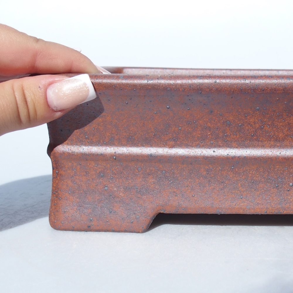 Miska 21 x 16 x 7 cm brązowa