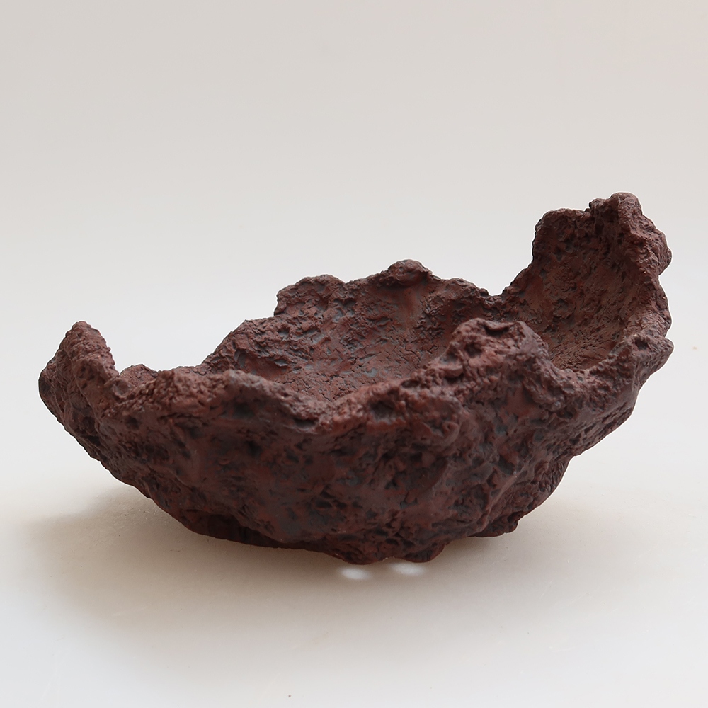 Ceramiczna skorupa 15 x 15 x 10,5 cm, kolor brązowy