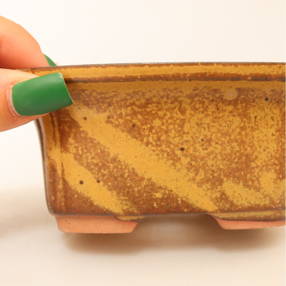 Ceramiczna miska  13 x 10,5 x 5,5 cm, kolor żółty