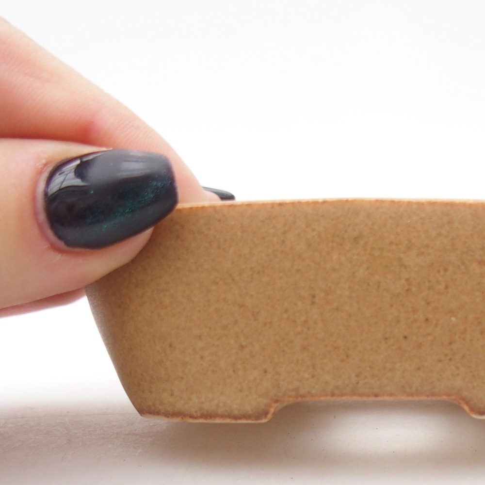 Mini miska do bonsai 8,5 x 6 x 2,5 cm, brązowa