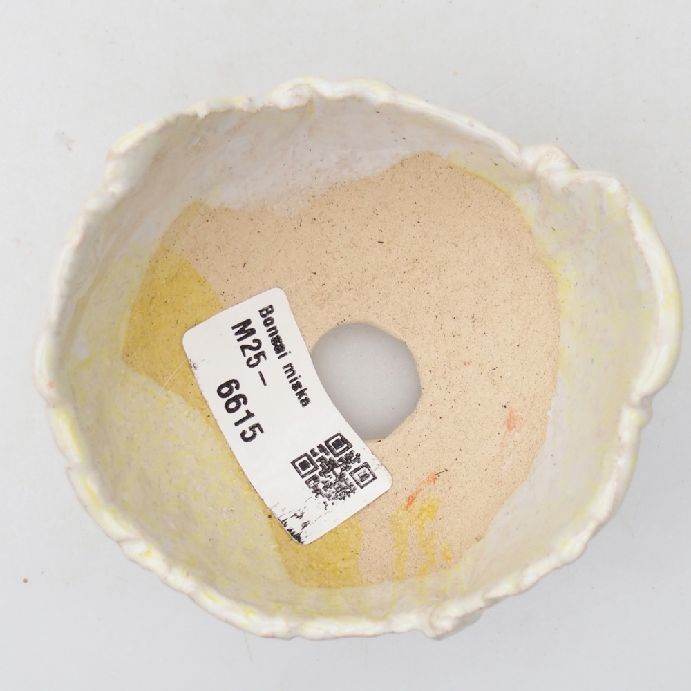 Ceramiczna muszla 8 x 8 x 5 cm, kolor zielony