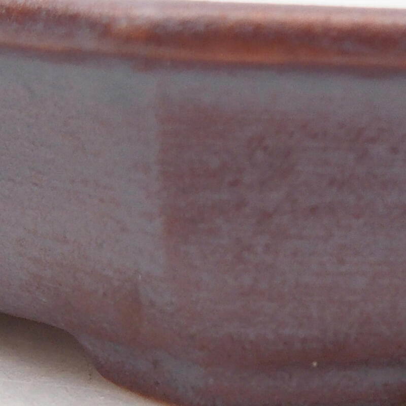 Ceramiczna miska bonsai 12,5 x 11,5 x 2 cm, kolor metaliczny