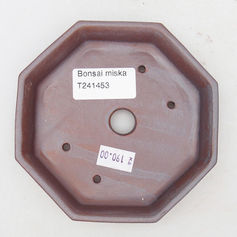 Ceramiczna miska bonsai 12,5 x 11,5 x 2 cm, kolor metaliczny