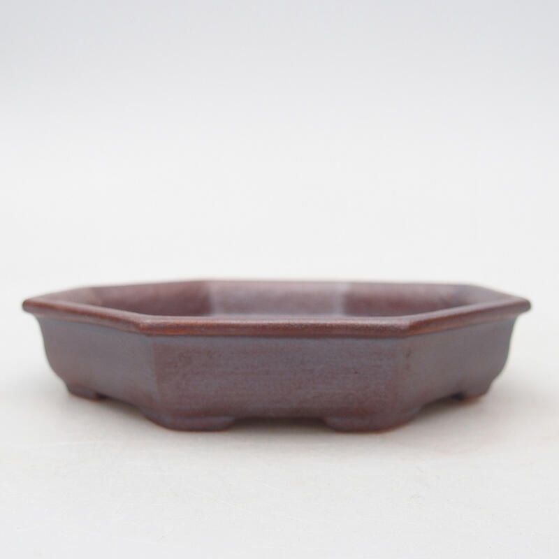 Ceramiczna miska bonsai 12,5 x 11,5 x 2 cm, kolor metaliczny
