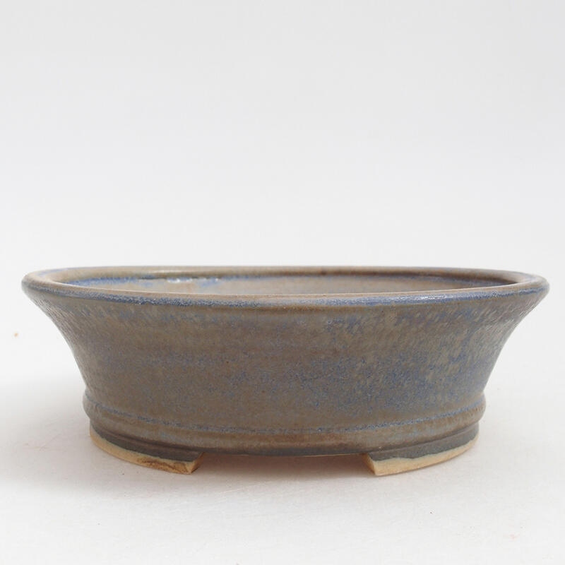 Ceramiczna miska bonsai 12,5 x 11,5 x 4 cm, kolor niebieski