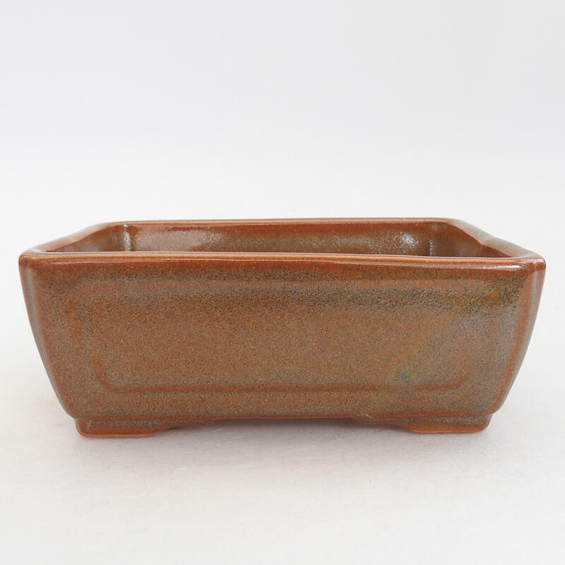 Ceramiczna miska bonsai 13 x 9,5 x 5 cm, kolor brązowy