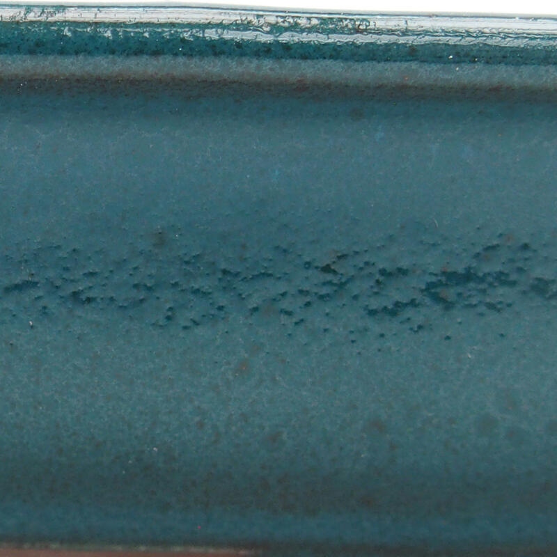 Ceramiczna miska bonsai 14,5 x 10,5 x 4 cm, kolor zielony