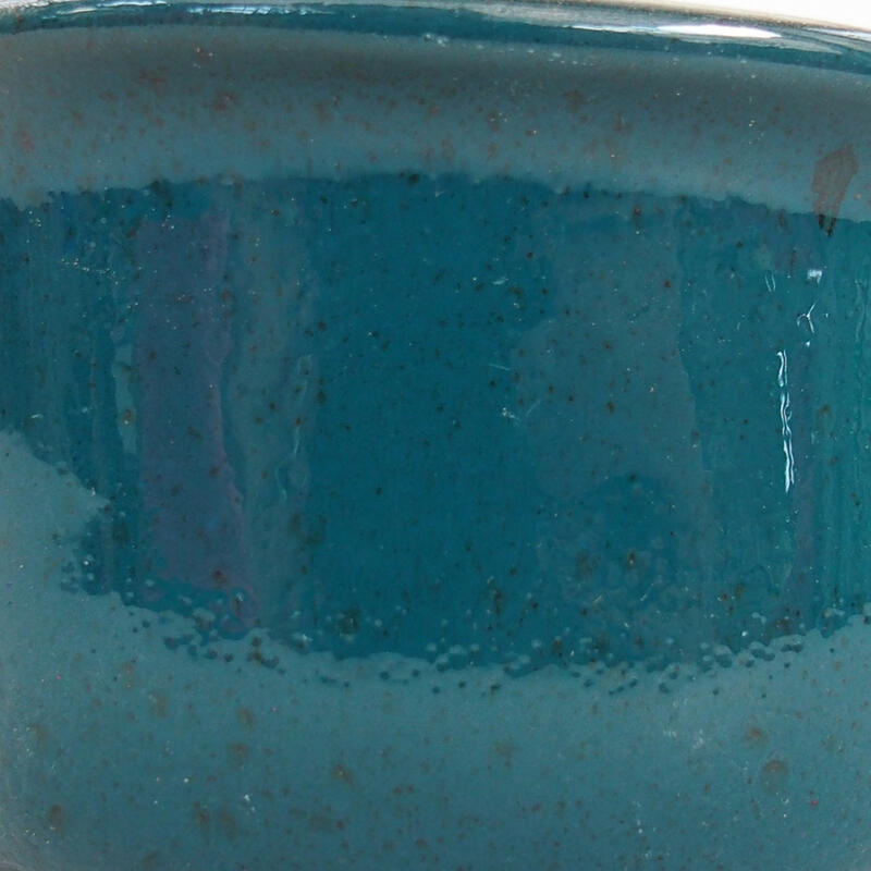 Ceramiczna miska bonsai 14 x 11,5 x 6 cm, kolor zielony