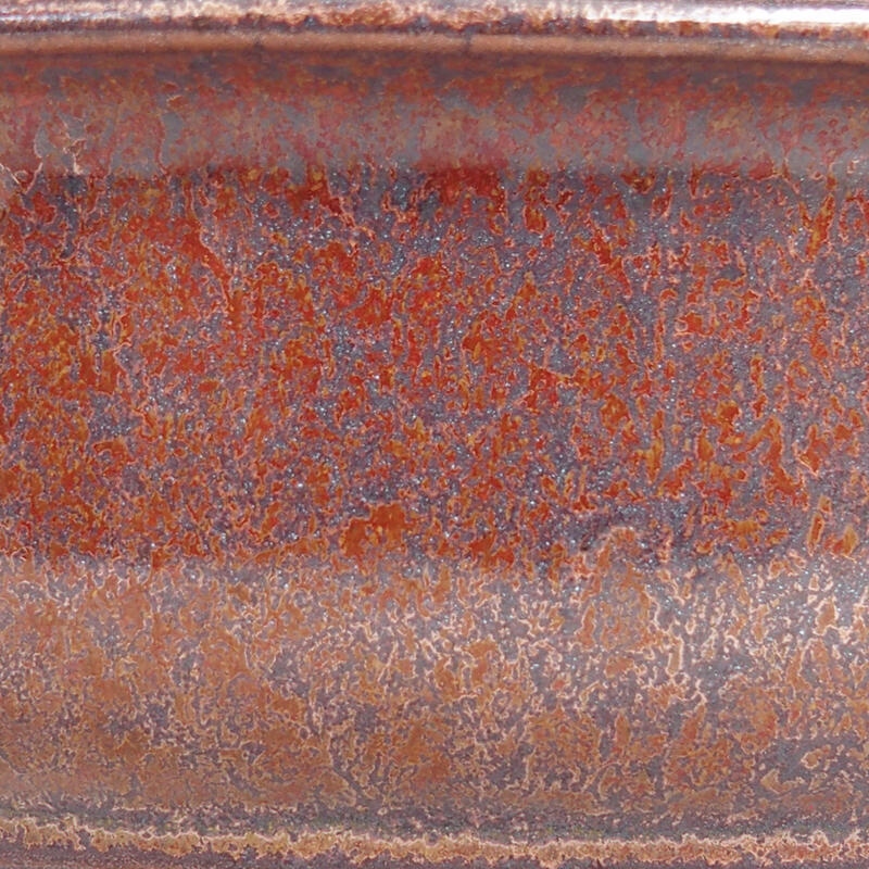 Ceramiczna miska bonsai 15,5 x 12 x 6 cm, kolor brązowy