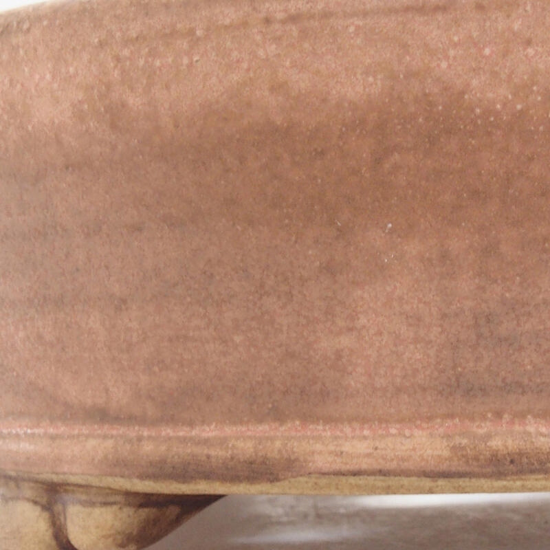 Ceramiczna miska bonsai 15,5 x 15,5 x 5 cm, kolor różowy