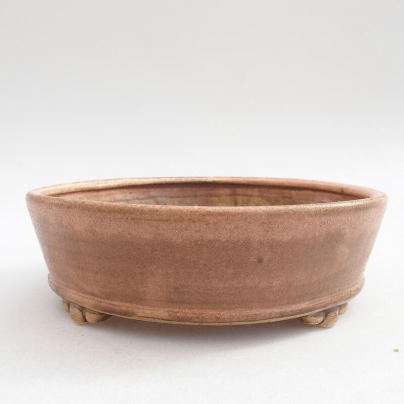 Ceramiczna miska bonsai 15,5 x 15,5 x 5 cm, kolor różowy