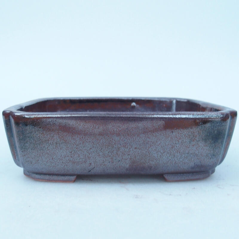 Ceramiczna miska bonsai 15 x 12 x 4,5 cm, kolor brązowy