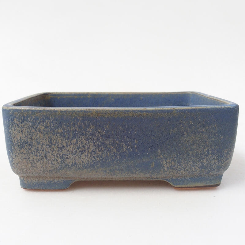 Ceramiczna miska bonsai 15 x 12 x 5,5 cm, kolor niebieski