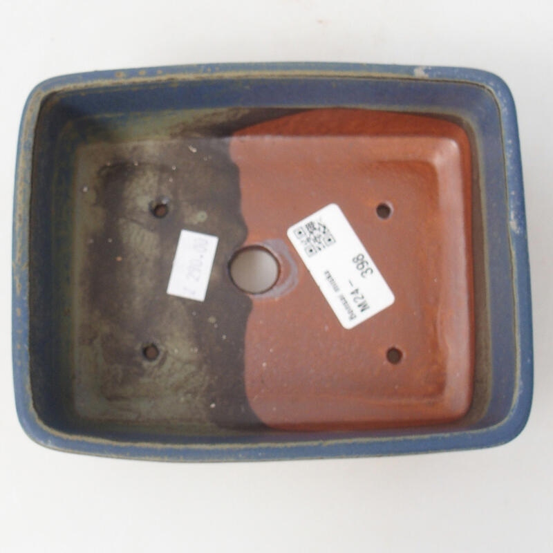 Ceramiczna miska bonsai 15 x 12 x 5,5 cm, kolor niebieski