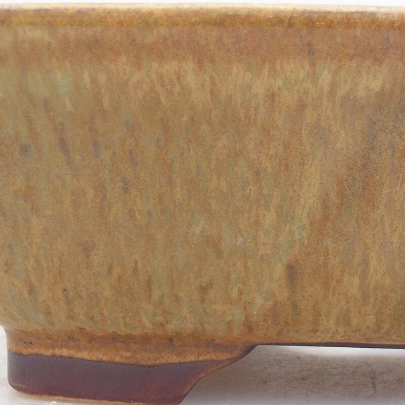 Ceramiczna miska bonsai 15 x 13 x 5 cm, kolor zielony
