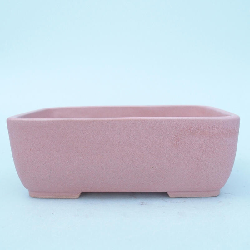 Ceramiczna miska bonsai 16 x 11 x 5,5 cm, kolor różowy