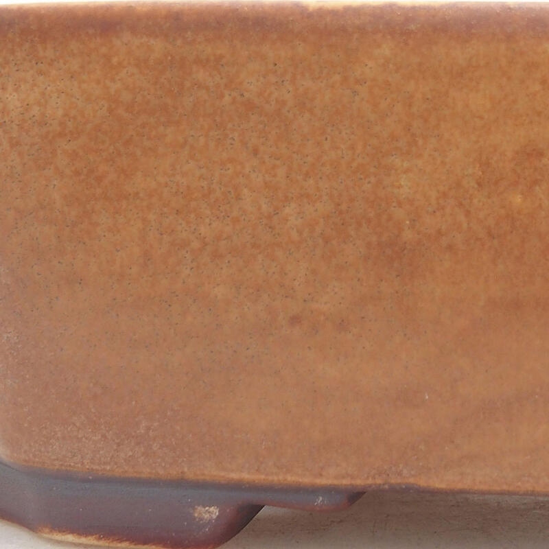 Ceramiczna miska bonsai 17,5 x 14,5 x 5,5 cm, kolor brązowy