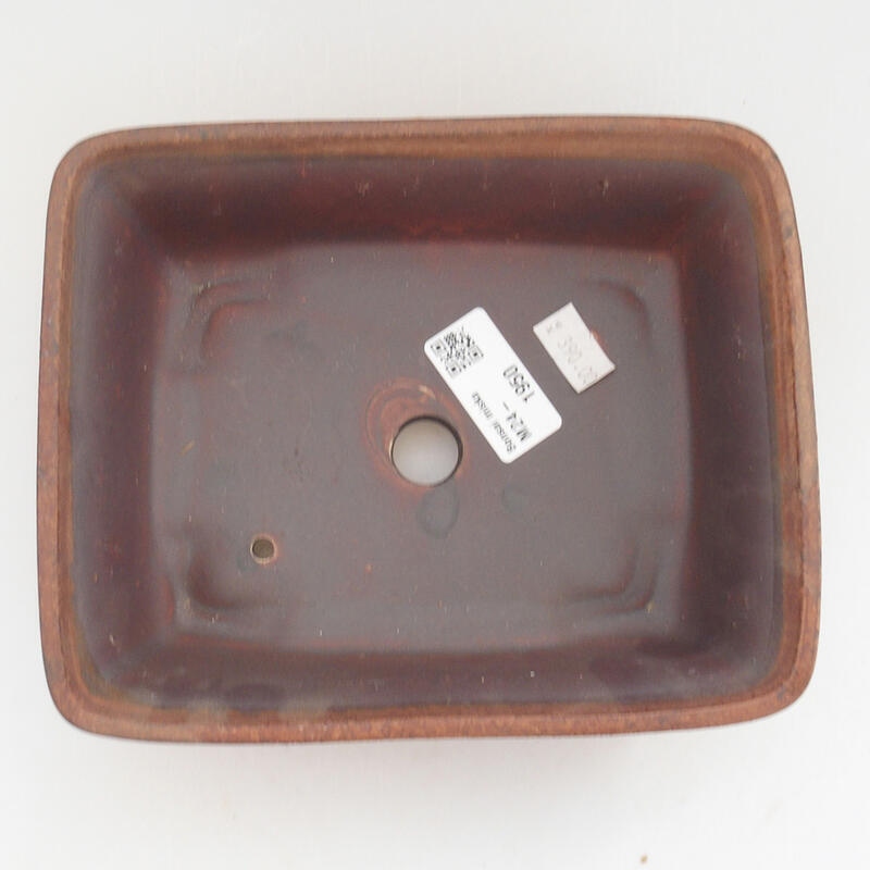 Ceramiczna miska bonsai 18 x 14 x 5,5 cm, kolor brązowy