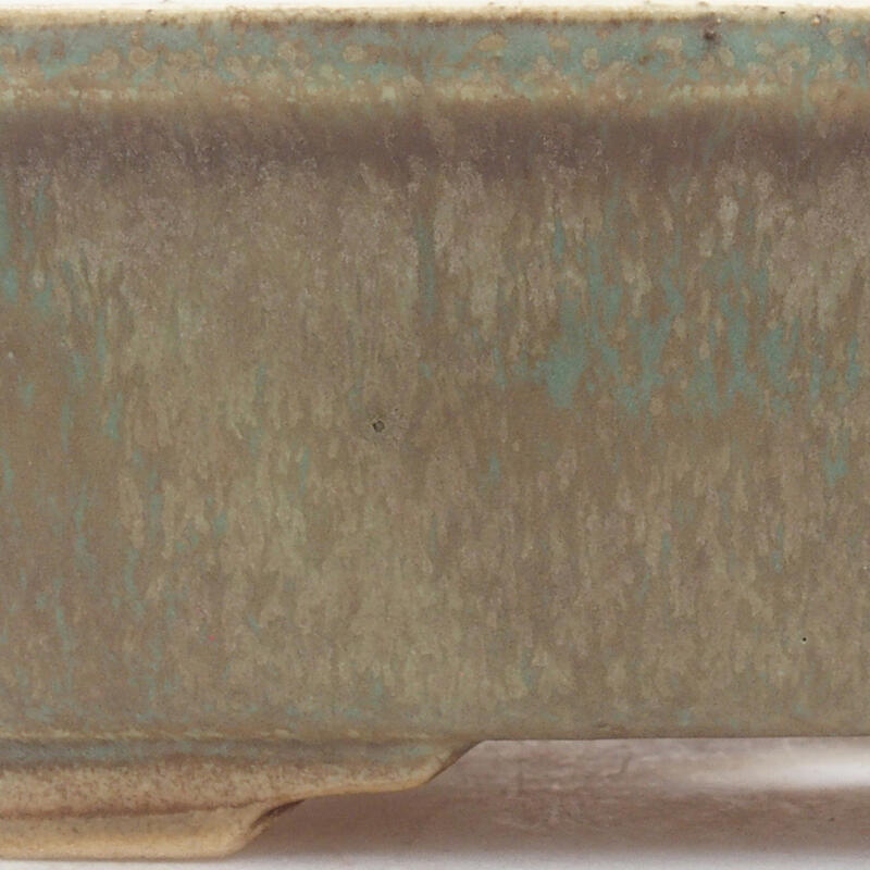 Ceramiczna miska bonsai 18 x 14 x 5,5 cm, kolor zielony