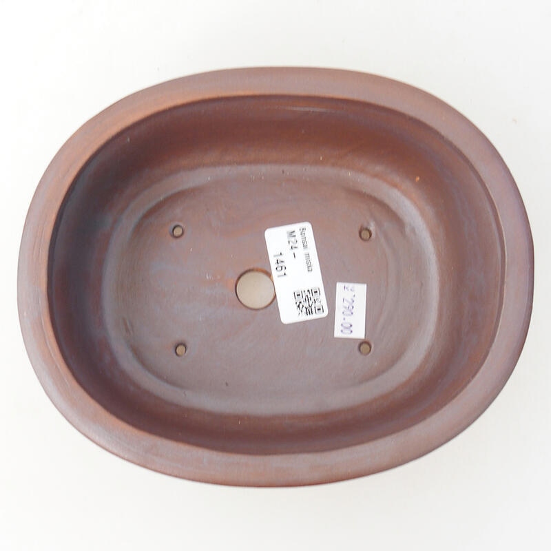 Ceramiczna miska bonsai 18 x 15 x 6 cm, kolor metaliczny
